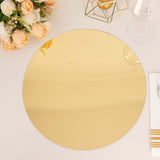 Gold Round Decorative Dining Plates