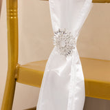 Create a Memorable Event with Silver Metal Snowflake Chair Sash Buckles